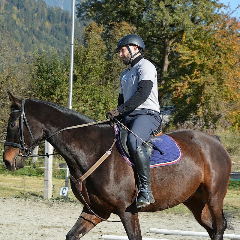 Armin Zangerl auf dem Pferd